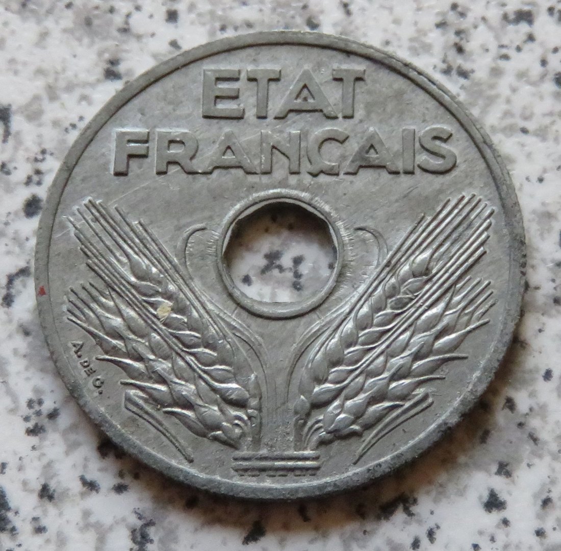  Frankreich 20 Centimes 1941, KM 899, Erhaltung   