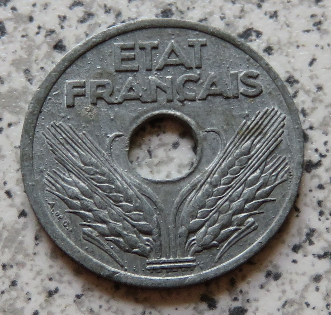  Frankreich 20 Centimes 1941, KM 899, besser   