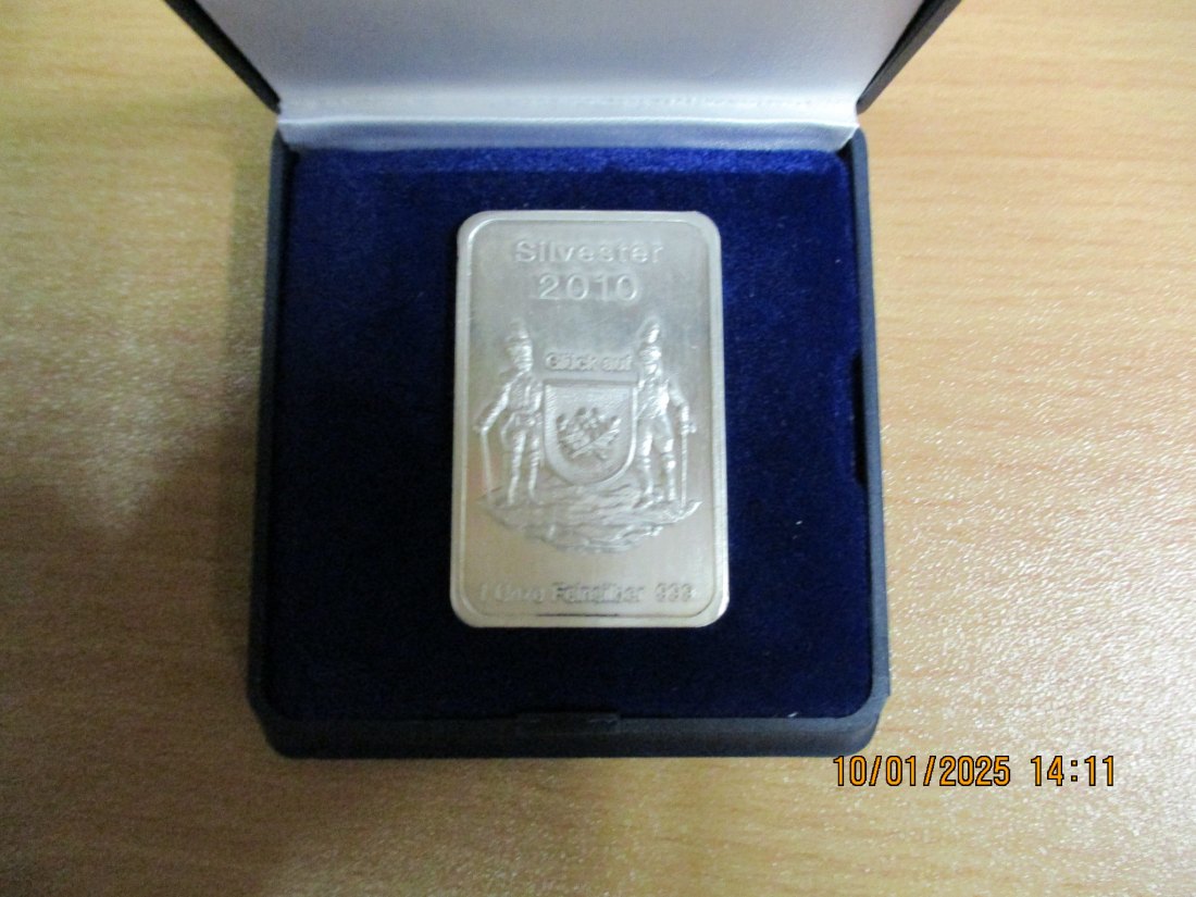  Barren Glück auf 2010 Silber 1 Oz 999er Silber - 1100051 / E1   