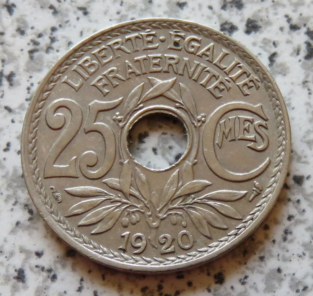  Frankreich 25 Centimes 1920   