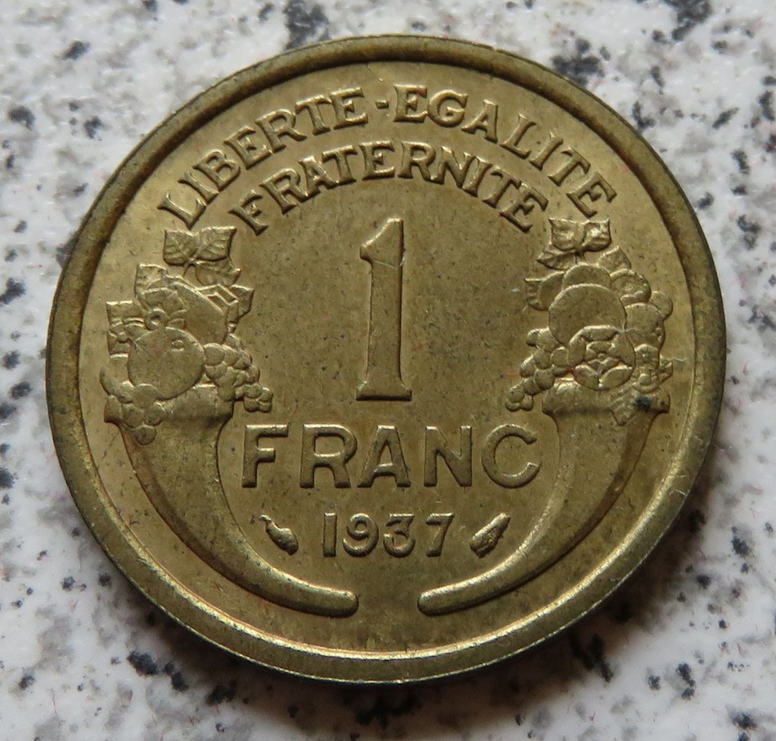  Frankreich 1 Franc 1937   