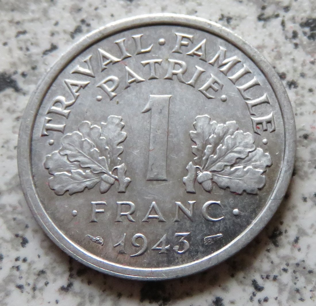  Frankreich 1 Franc 1943   