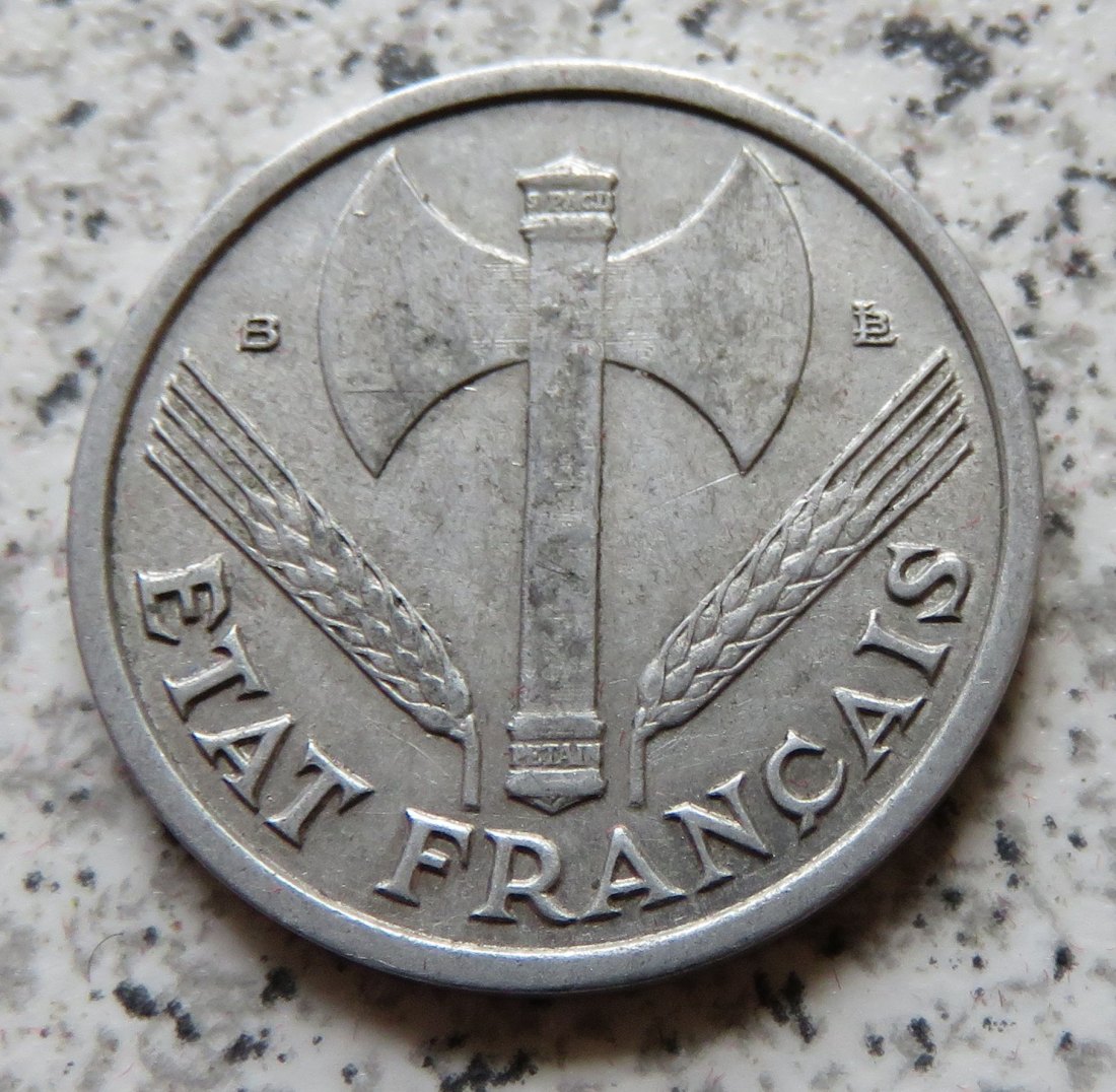  Frankreich 1 Franc 1944 B   