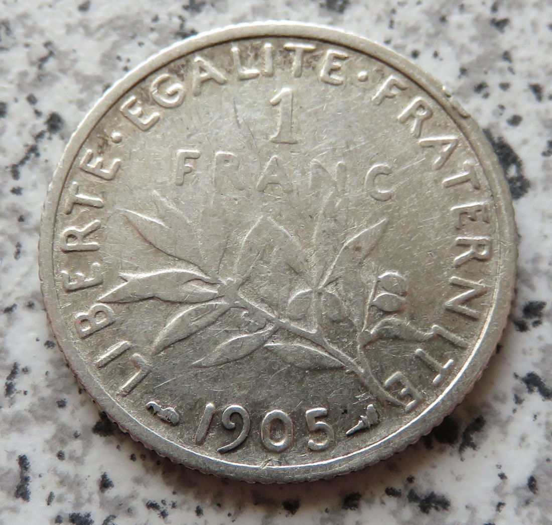  Frankreich 1 Franc 1905   