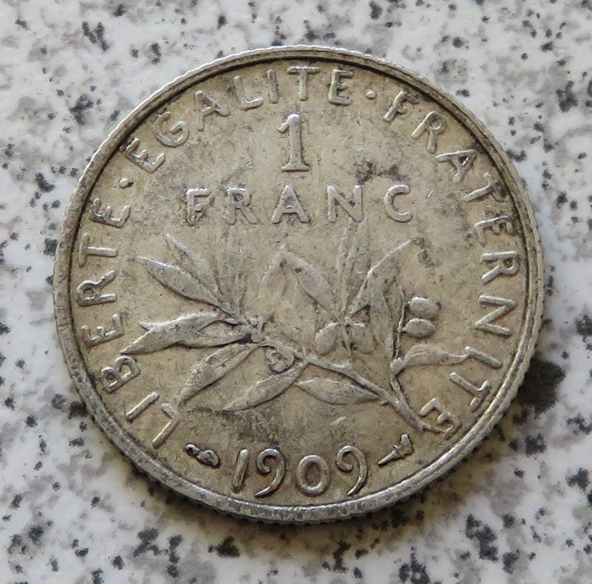  Frankreich 1 Franc 1909   