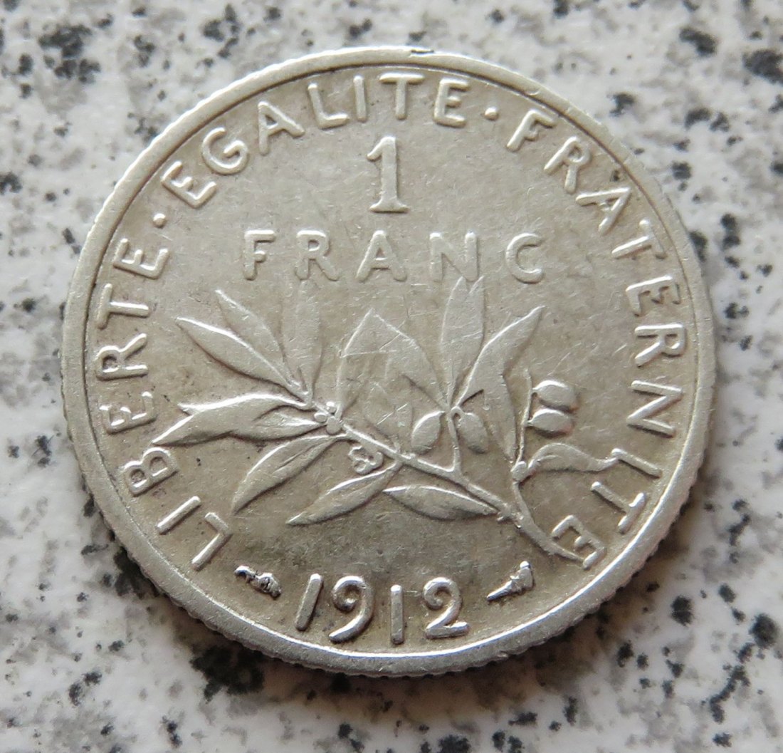  Frankreich 1 Franc 1912   