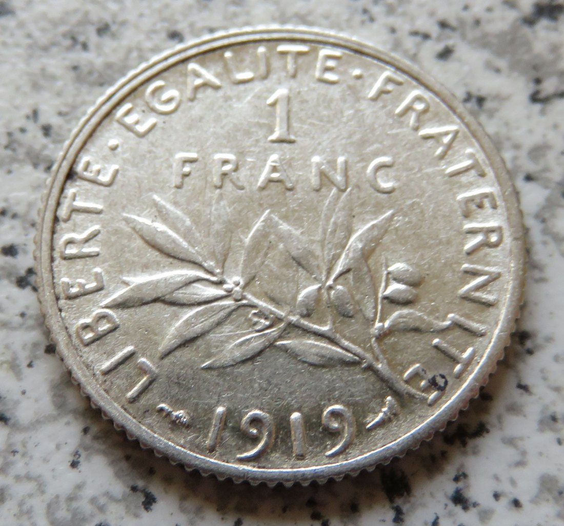  Frankreich 1 Franc 1919   