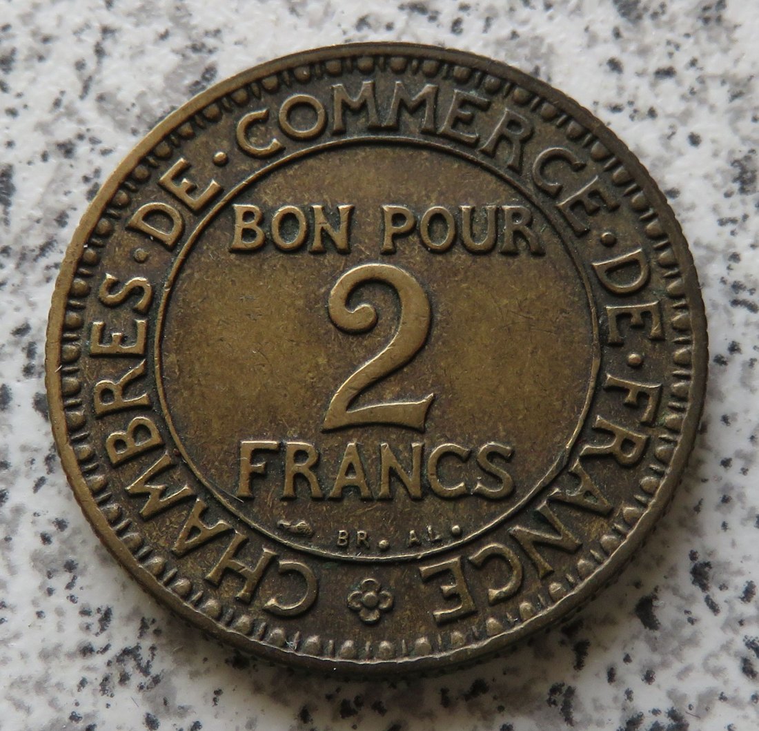  Frankreich 2 Francs 1922   