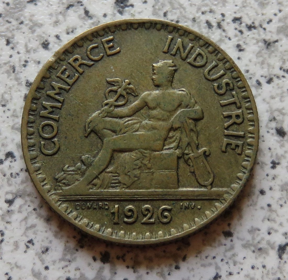  Frankreich 2 Francs 1926, besserer Jahrgang   