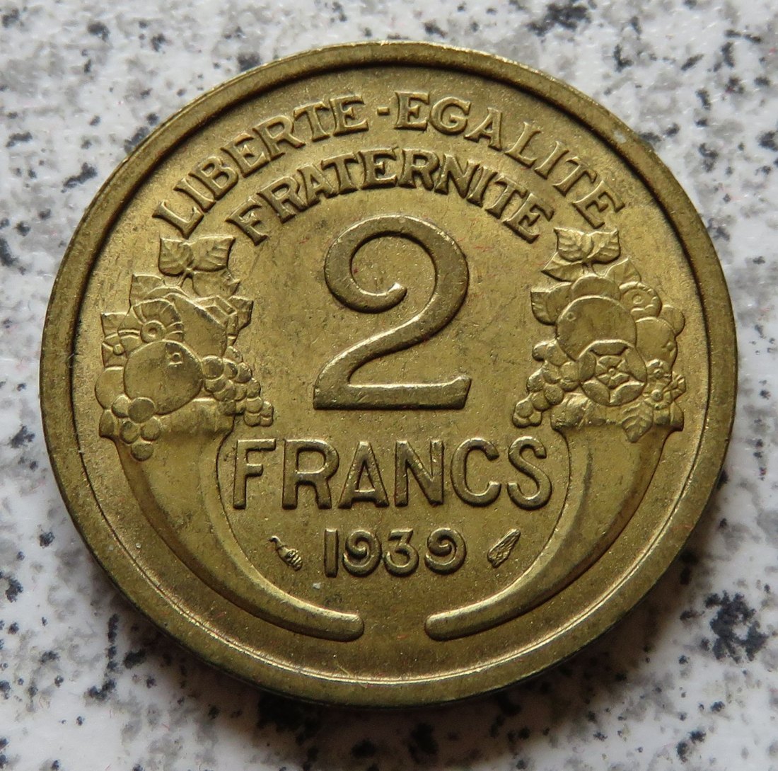  Frankreich 2 Francs 1939   