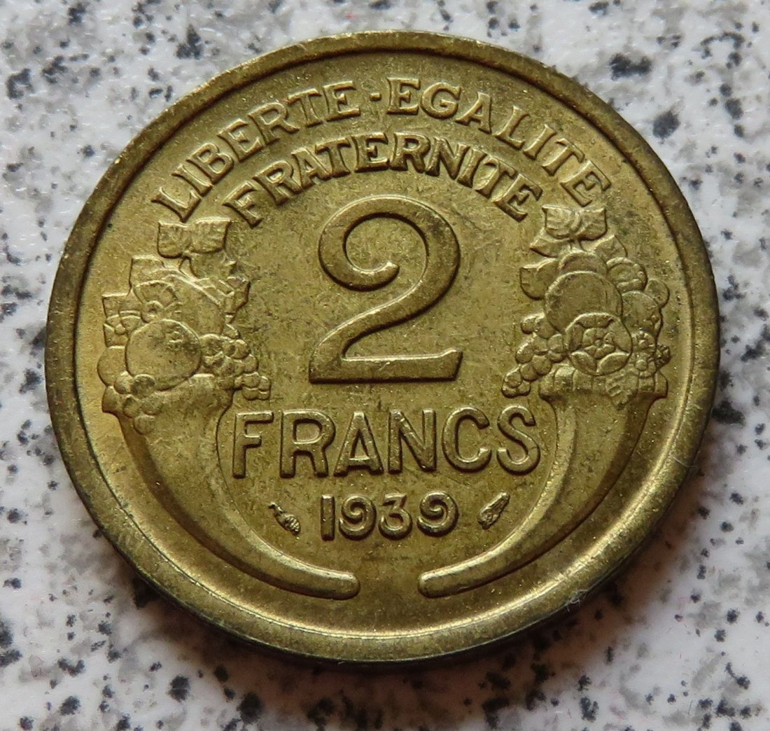  Frankreich 2 Francs 1939   