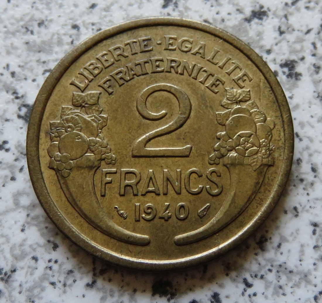  Frankreich 2 Francs 1940   