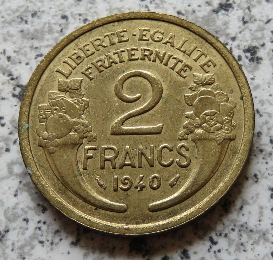  Frankreich 2 Francs 1940   