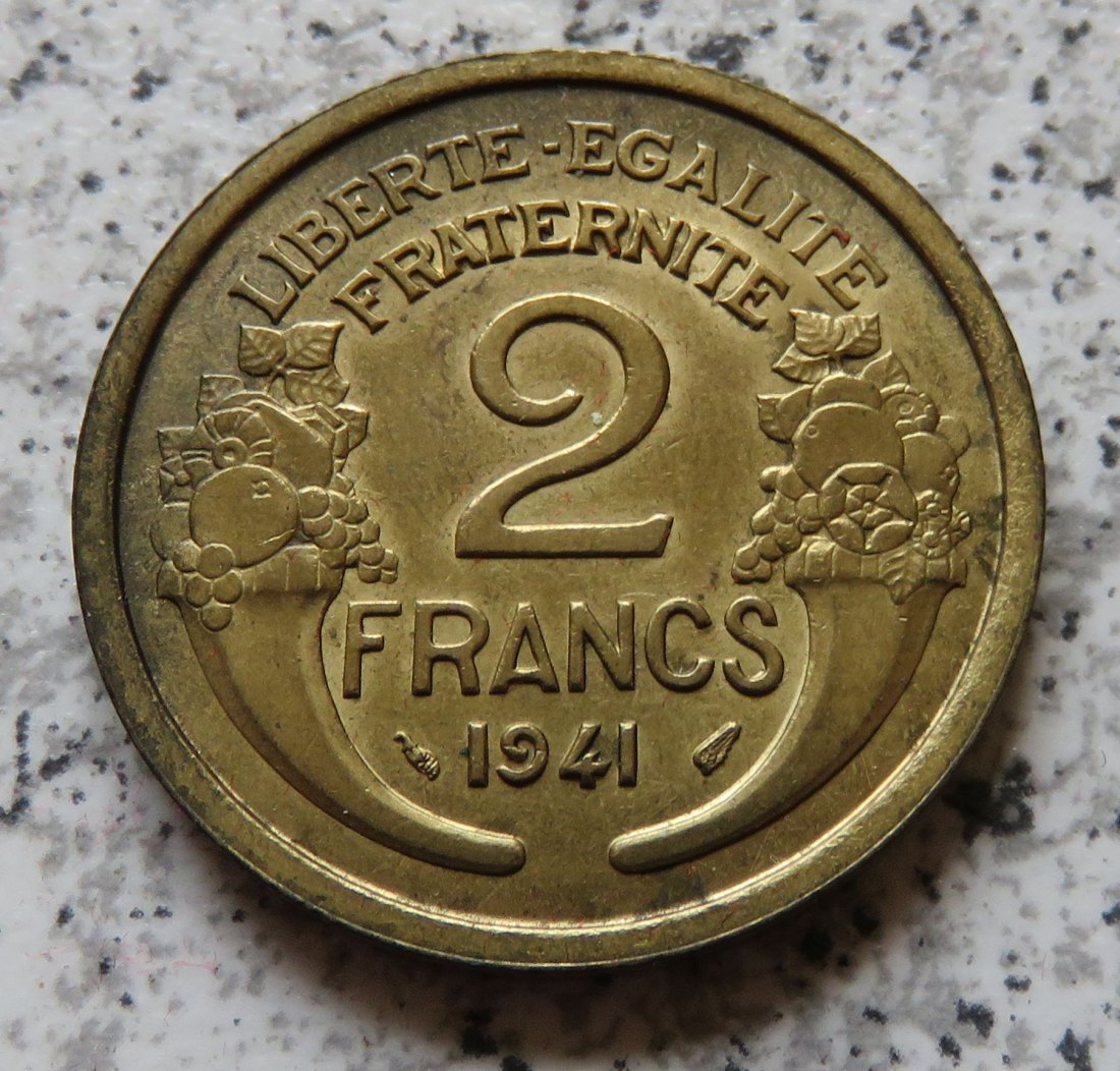  Frankreich 2 Francs 1941   