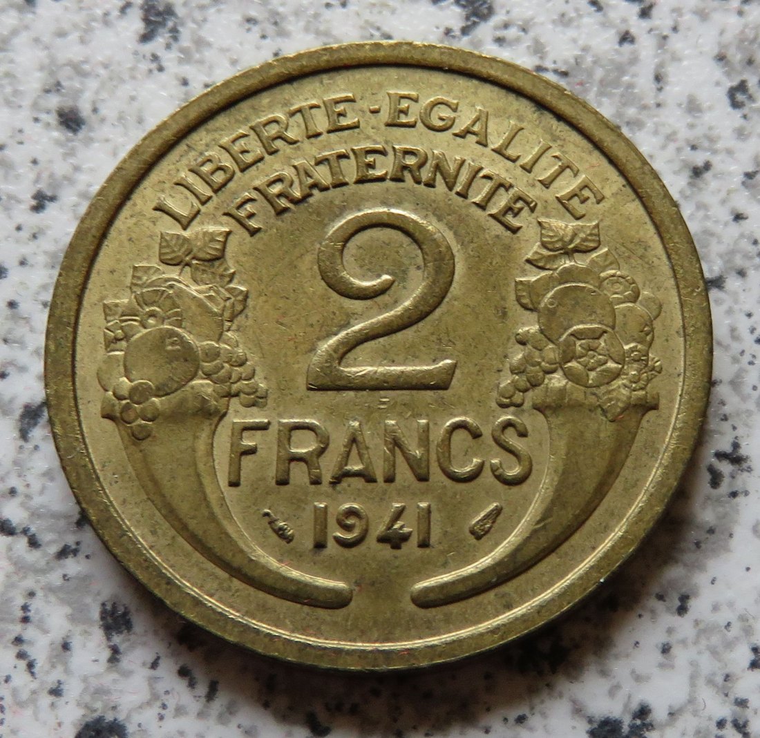  Frankreich 2 Francs 1941   