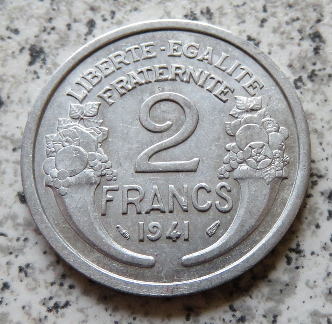  Frankreich 2 Francs 1941   