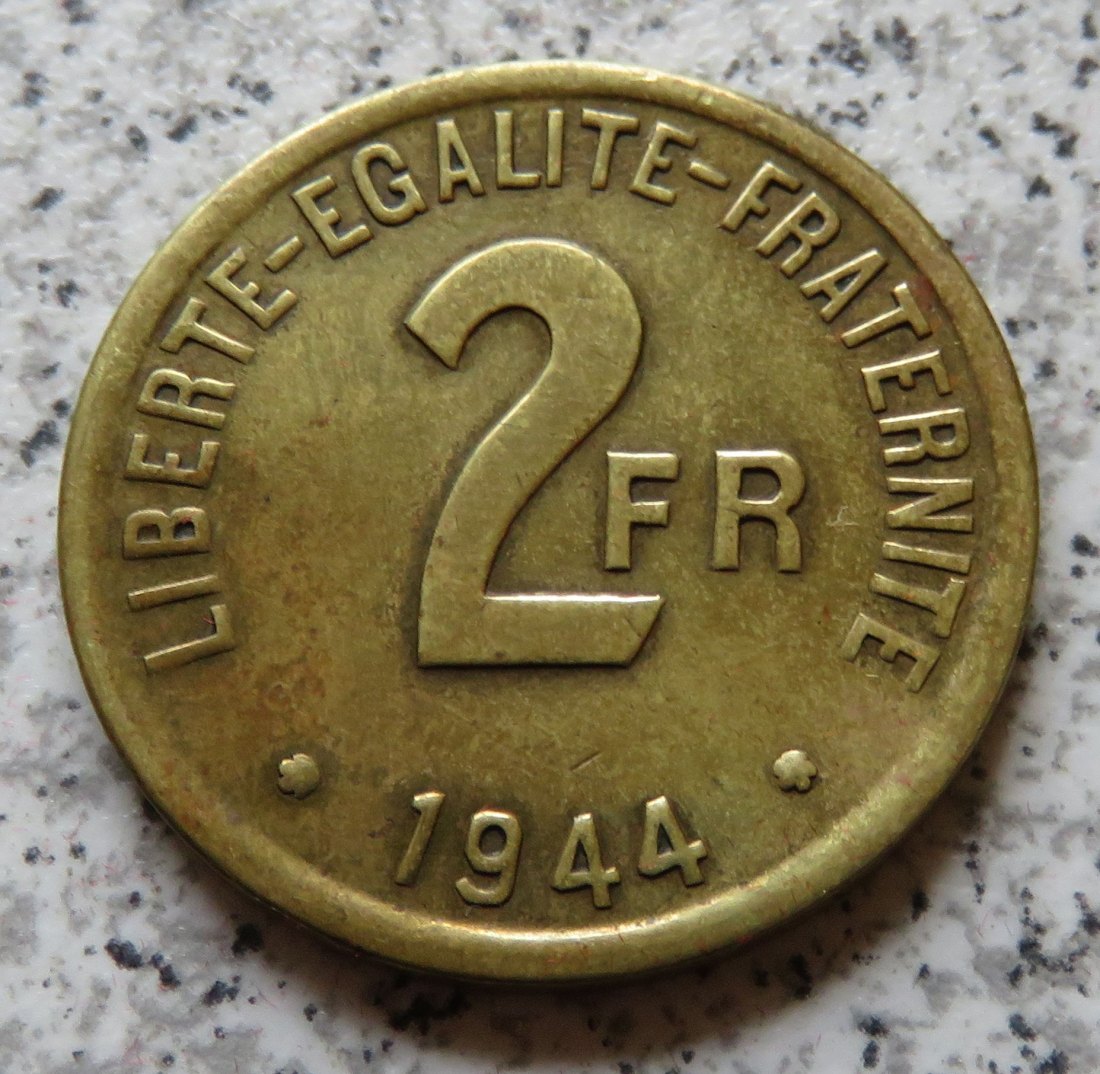  Frankreich 2 Francs 1944   