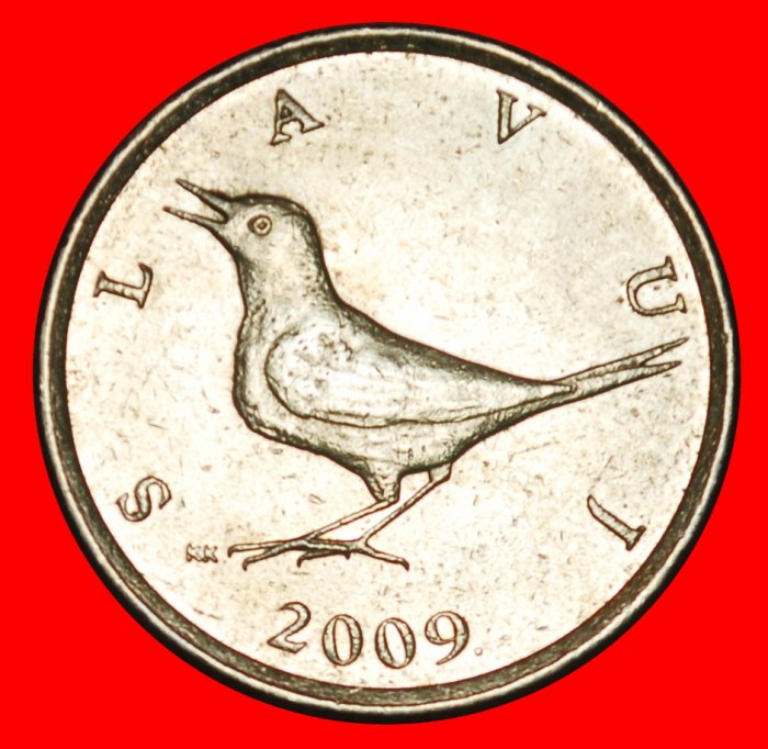  Ⰶ NIGHTINGALE (1993-2021): YUGOSLAVIA CROATIA ★ 1 KUNA 2009! LOW START ★ NO RESERVE!   