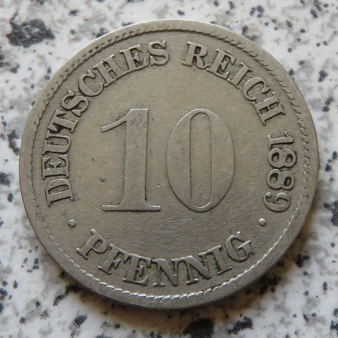  Kaiserreich 10 Pfennig 1889 G   