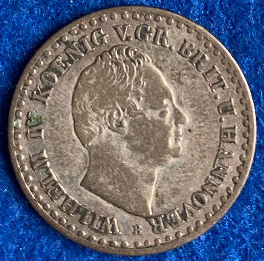  Königreich Hannover, Wilhelm IV., 1834, 1/12 Taler, AKS 71, *20   