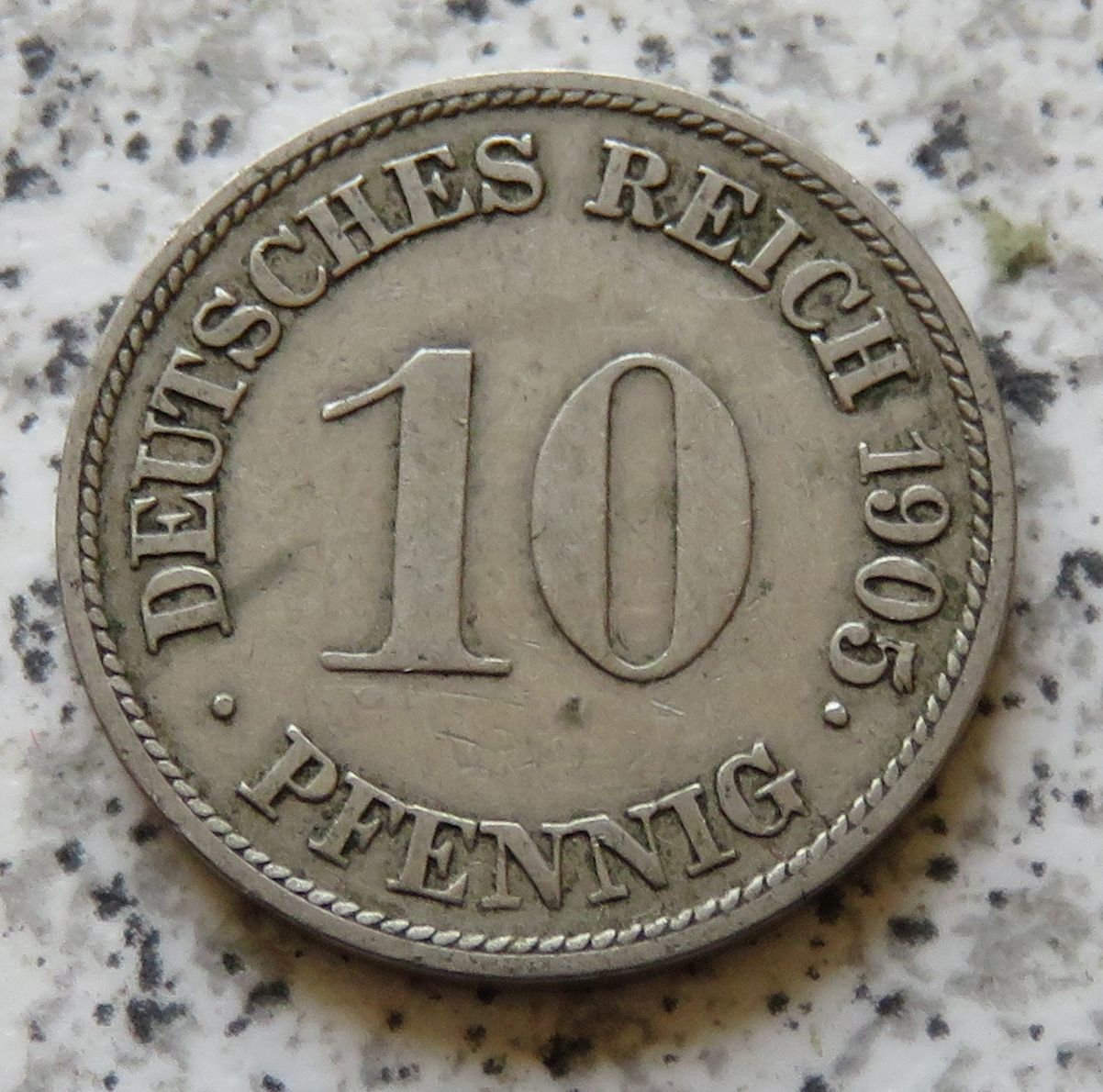  Kaiserreich 10 Pfennig 1905 G   