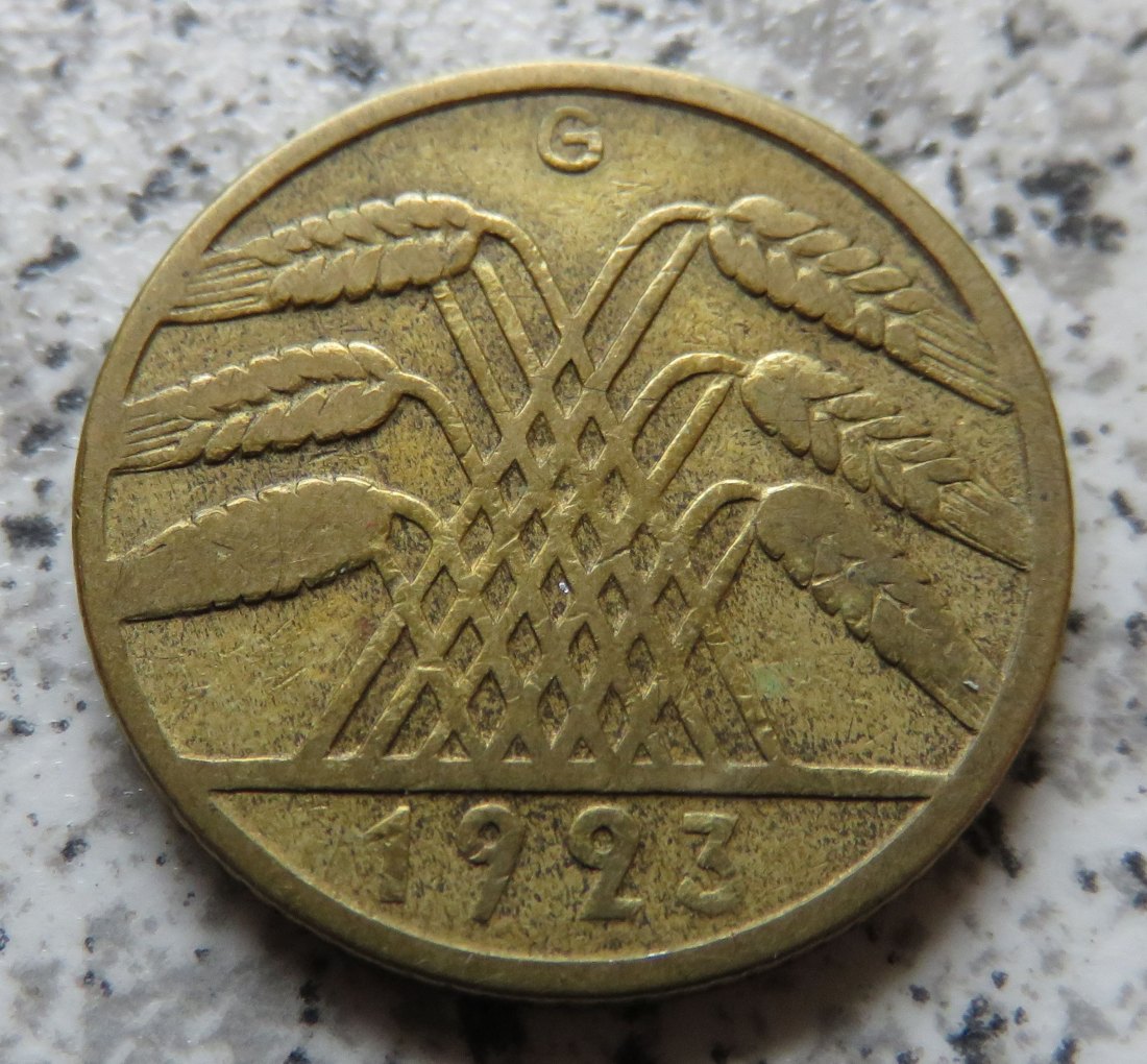  Weimarer Republik 10 Rentenpfennig 1923 G   