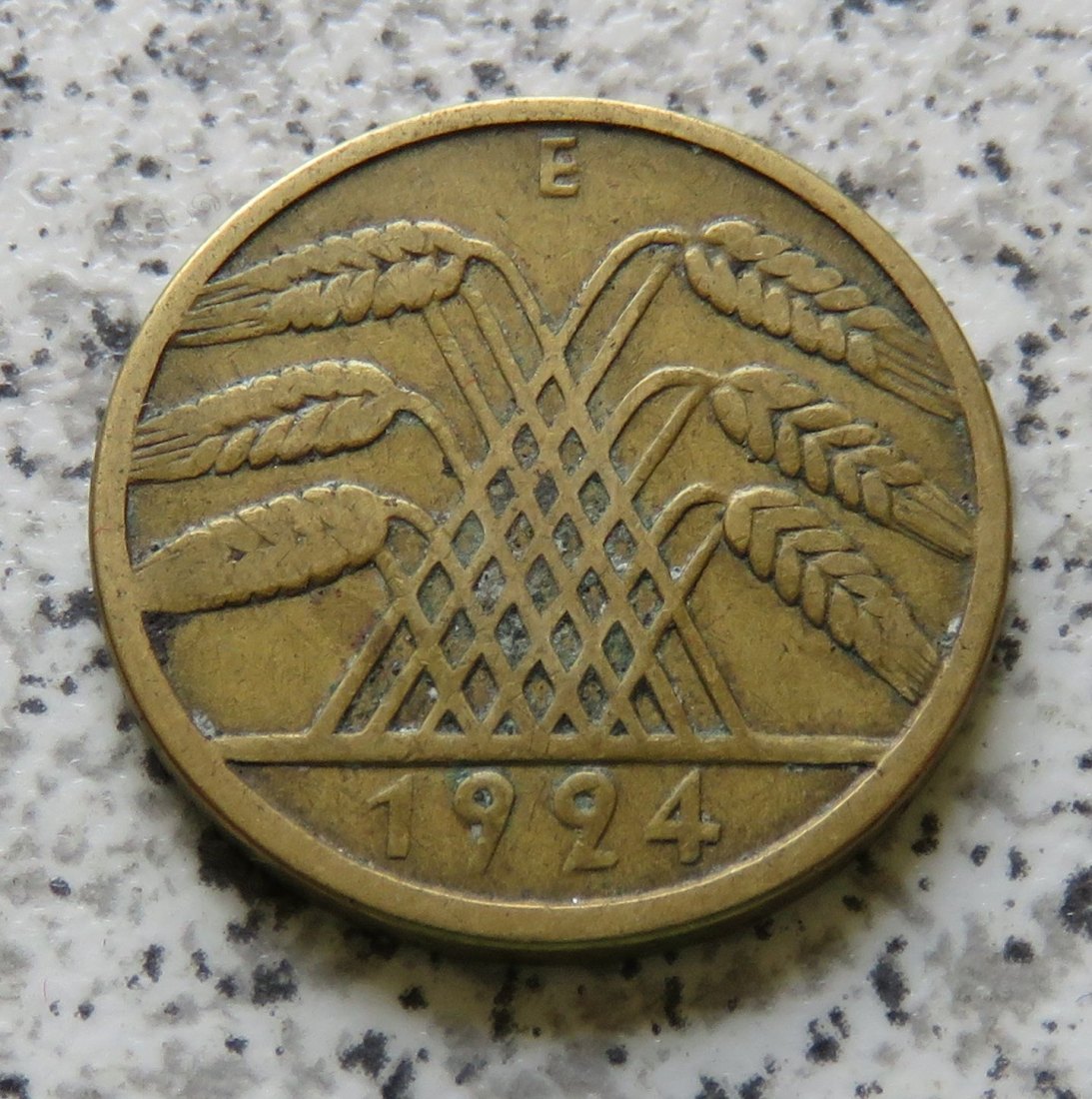  Weimarer Republik 10 Rentenpfennig 1924 E   