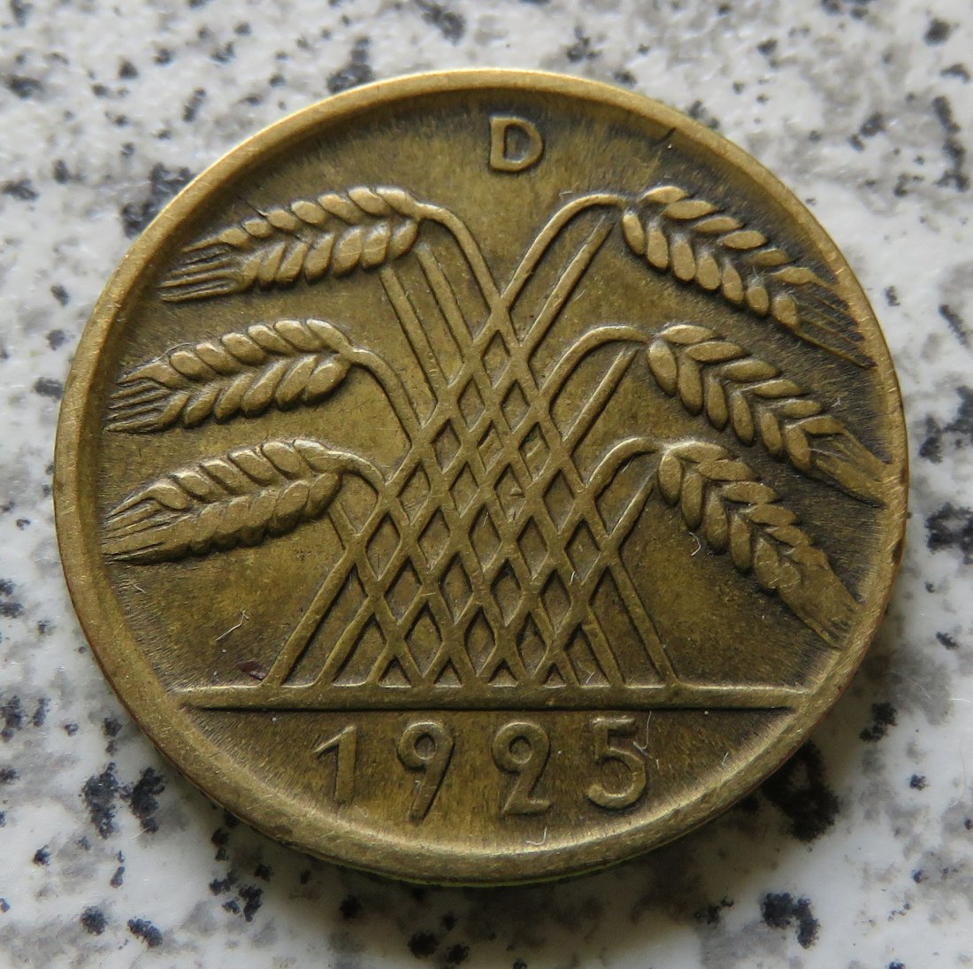  Weimarer Republik 10 Reichspfennig 1925 D   