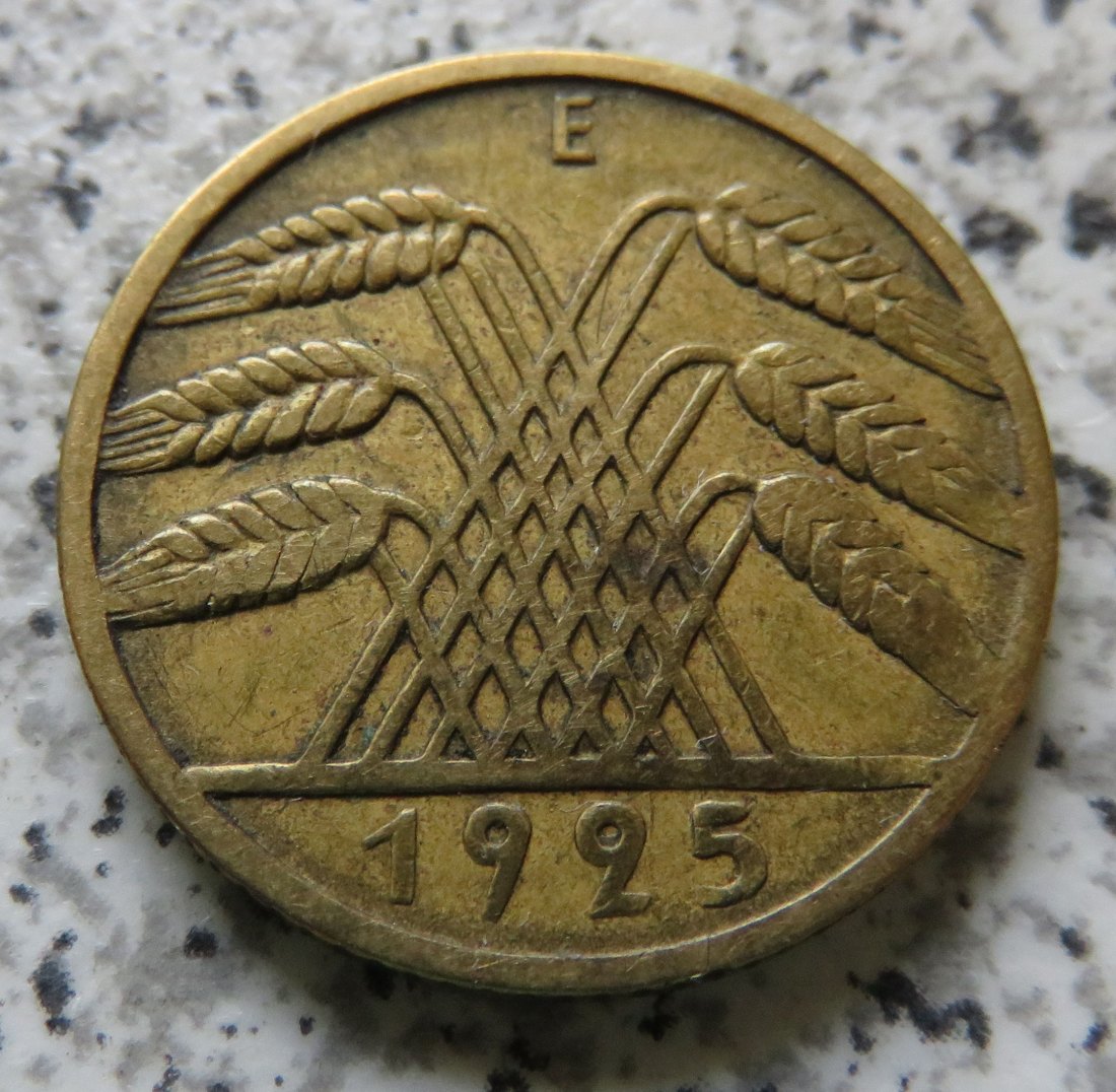  Weimarer Republik 10 Reichspfennig 1925 E   