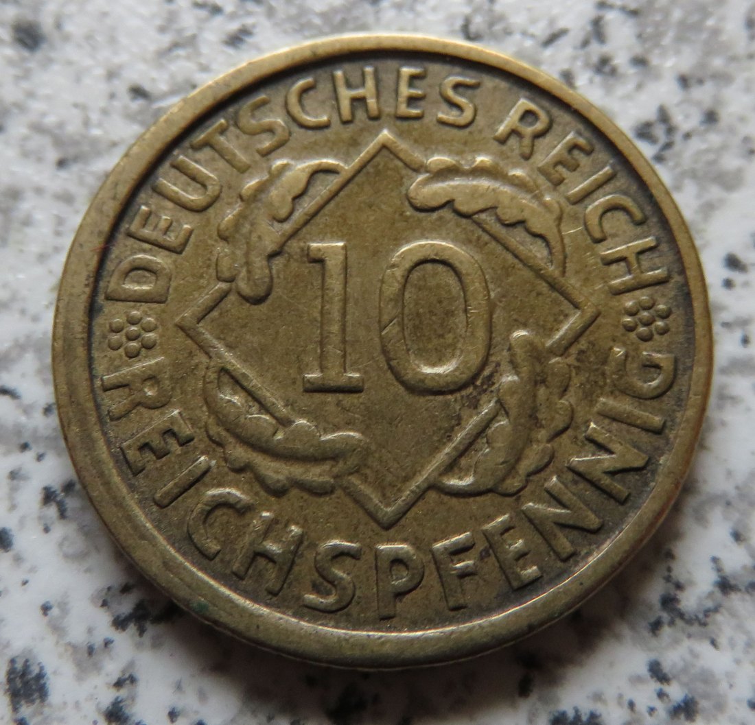  Weimarer Republik 10 Reichspfennig 1926 G   