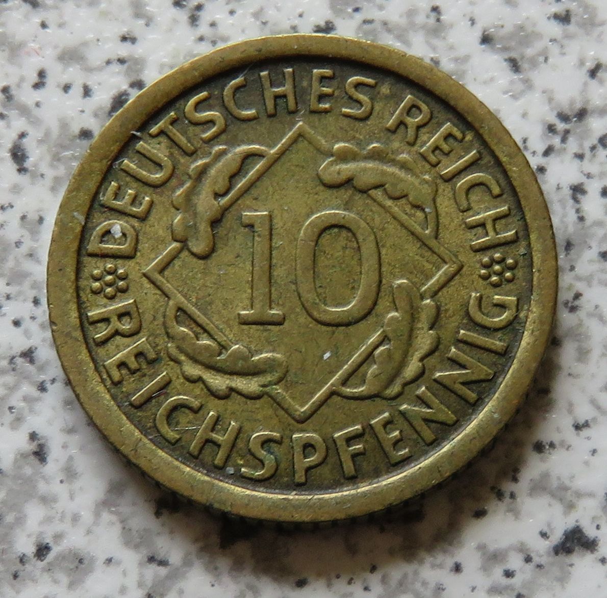  Weimarer Republik 10 Reichspfennig 1929 F   