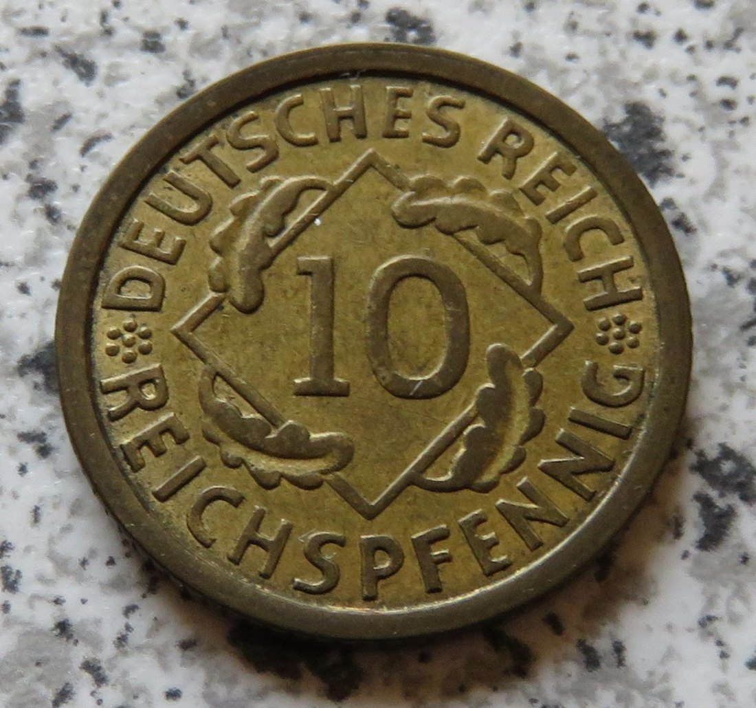  Weimarer Republik 10 Reichspfennig 1930 E   