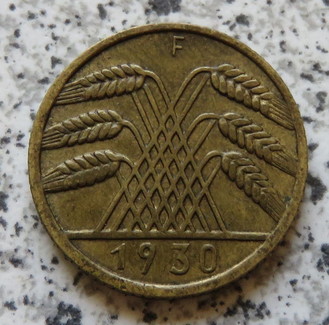  Weimarer Republik 10 Reichspfennig 1930 F   