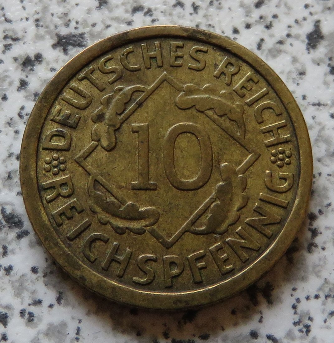  Weimarer Republik 10 Reichspfennig 1930 J   