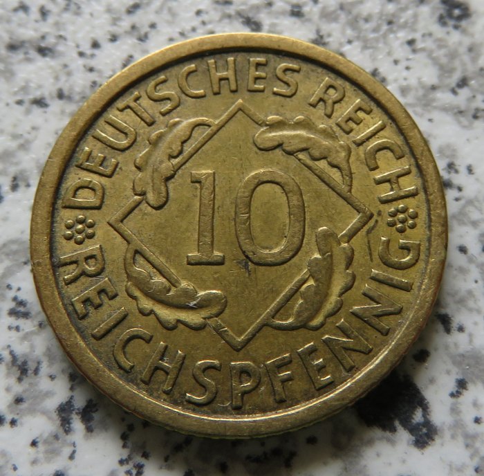  Weimarer Republik 10 Reichspfennig 1935 A   