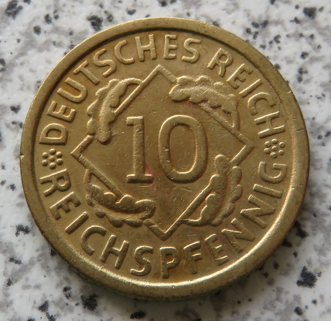  Weimarer Republik 10 Reichspfennig 1935 D   