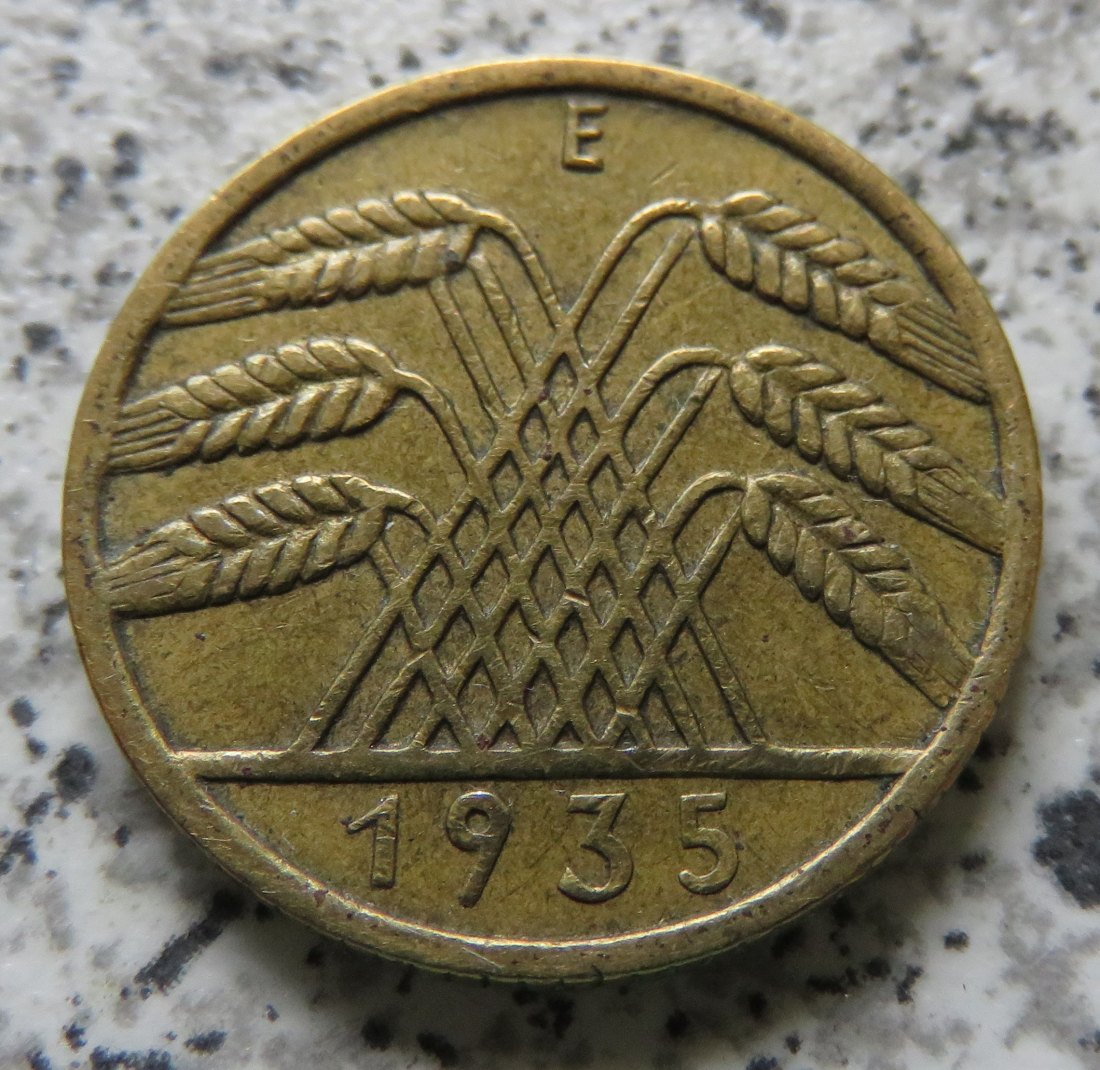  Weimarer Republik 10 Reichspfennig 1935 E   