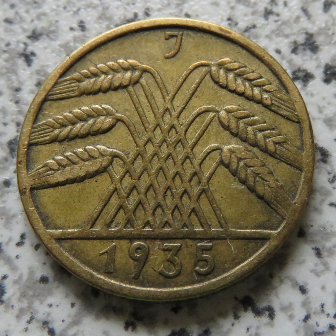  Weimarer Republik 10 Reichspfennig 1935 J   