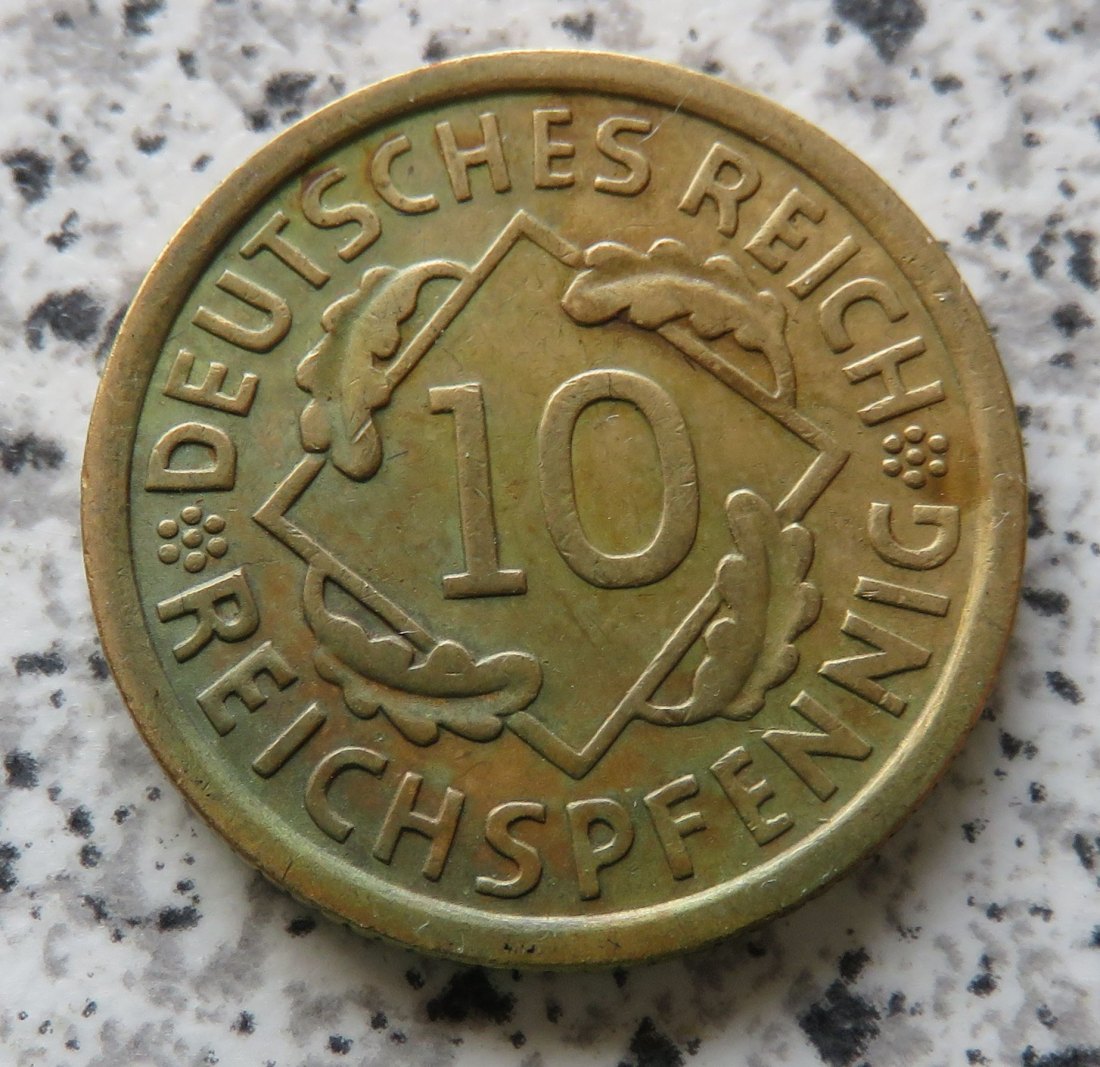  Weimarer Republik 10 Reichspfennig 1936 D   