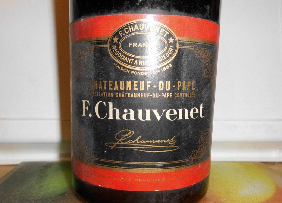  Antikwein Francoise Chauvenet Chateauneuf du Pape 1955 Rhone Frankreich 0,75l   