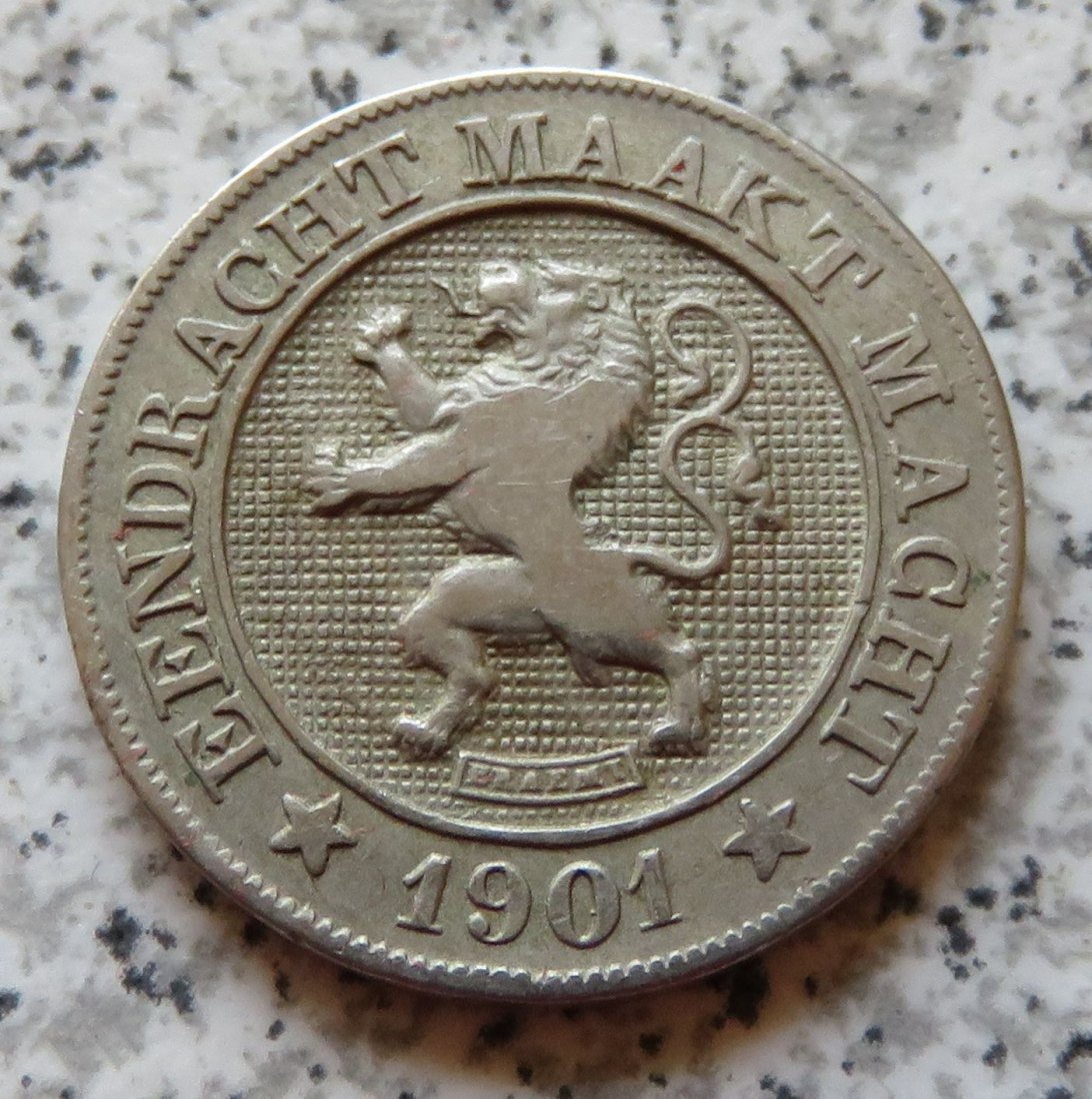  Belgien 10 Centimes 1901, flämisch   