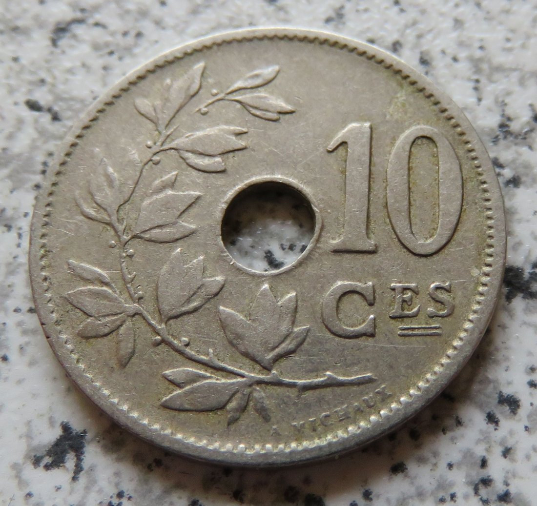  Belgien 10 Centimes 1902, französisch   