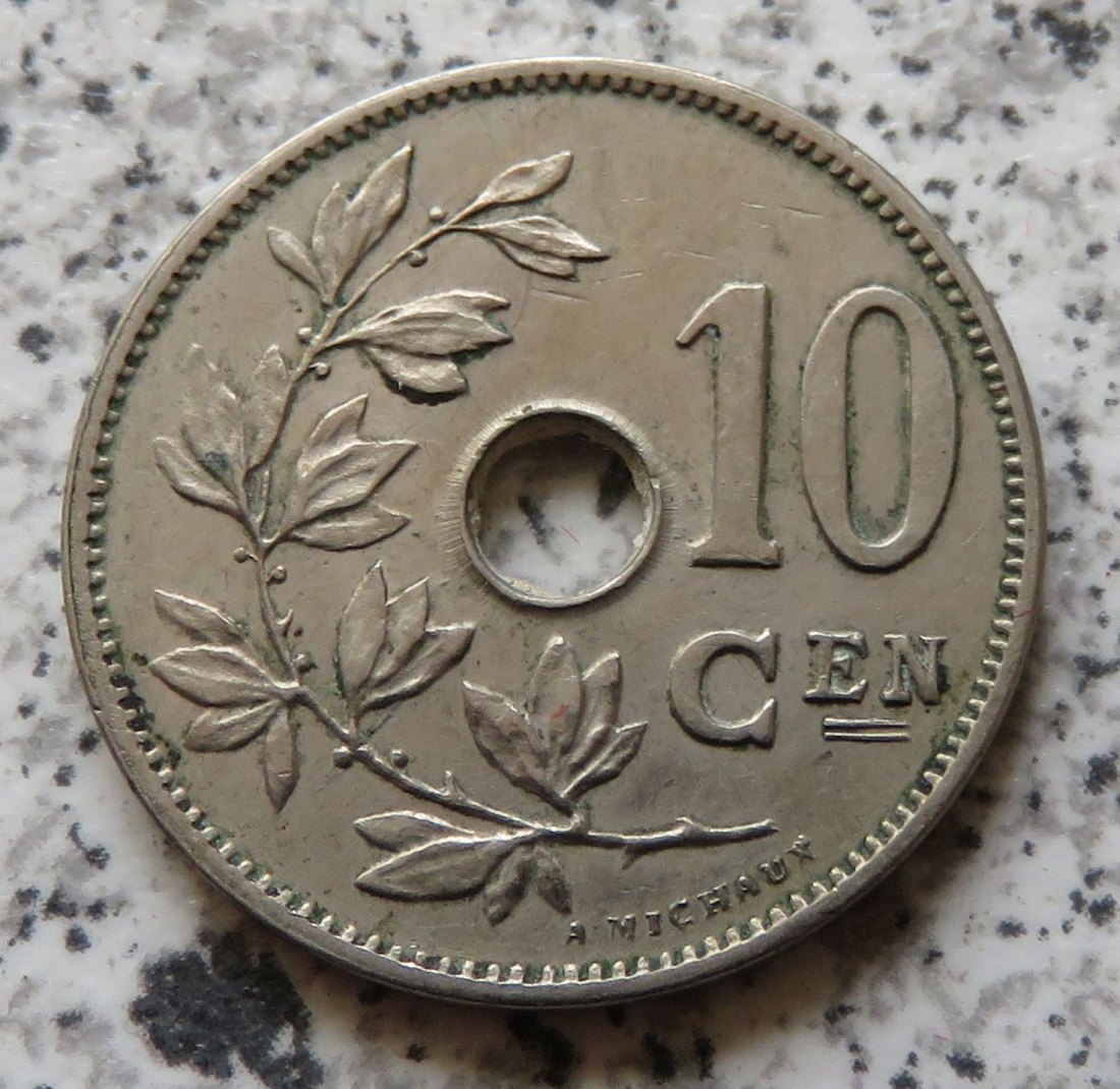  Belgien 10 Centimes 1903, flämisch   