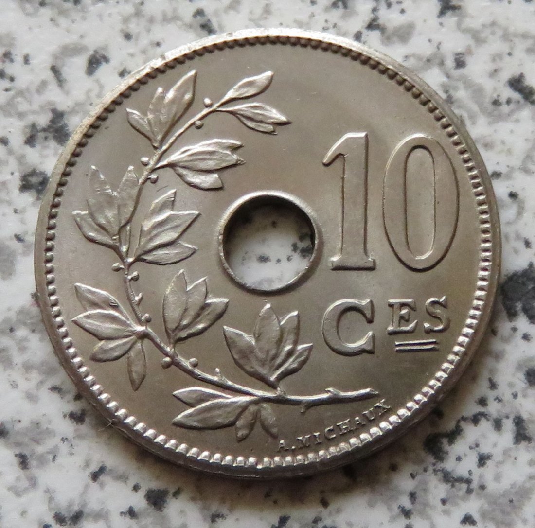  Belgien 10 Centimes 1905, französisch, Erhaltung   