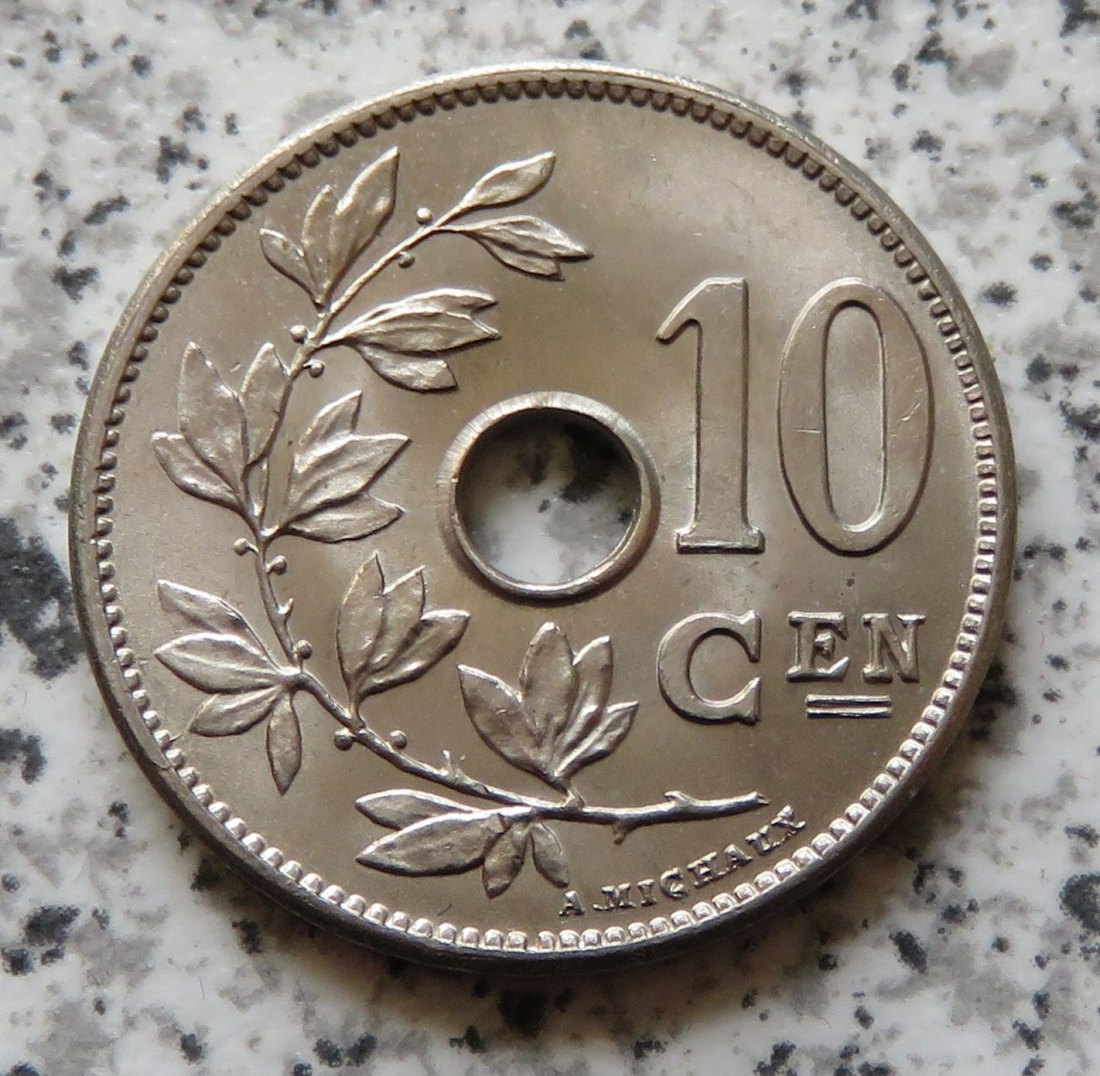  Belgien 10 Centimes 1905, flämisch, Erhaltung   