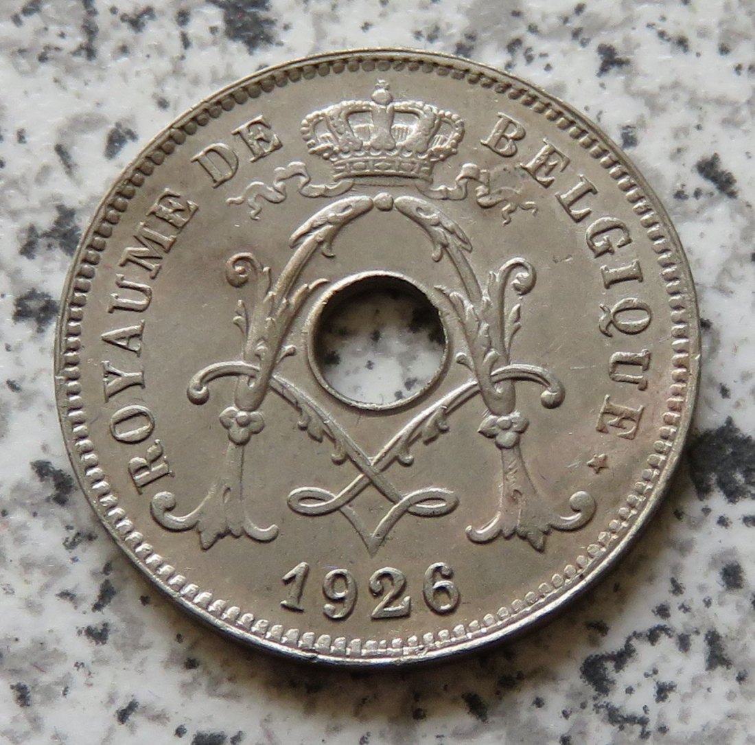  Belgien 10 Centimes 1926, französisch   