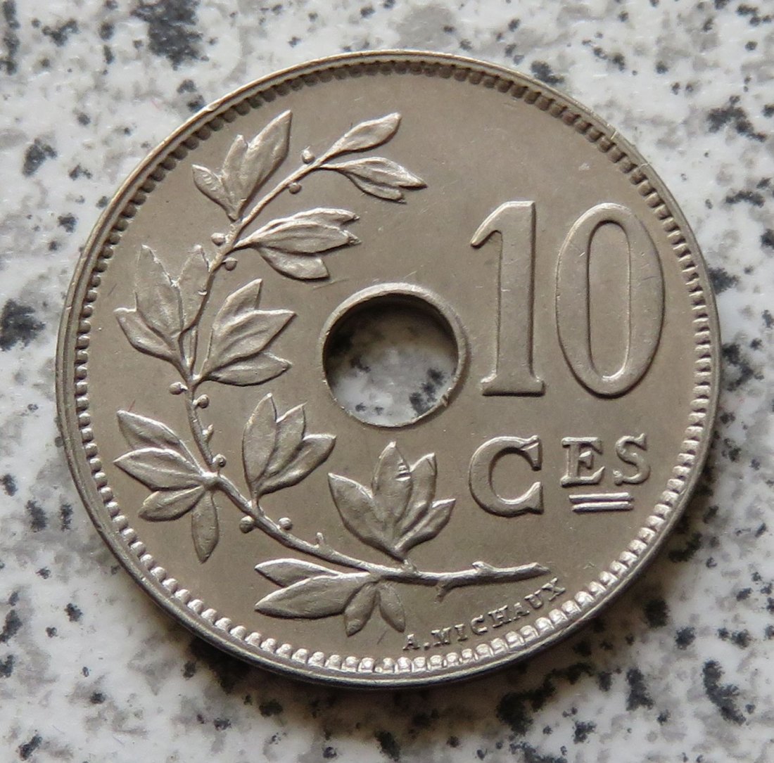  Belgien 10 Centimes 1926, französisch   