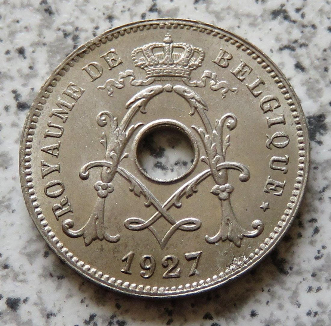  Belgien 10 Centimes 1927, französisch   