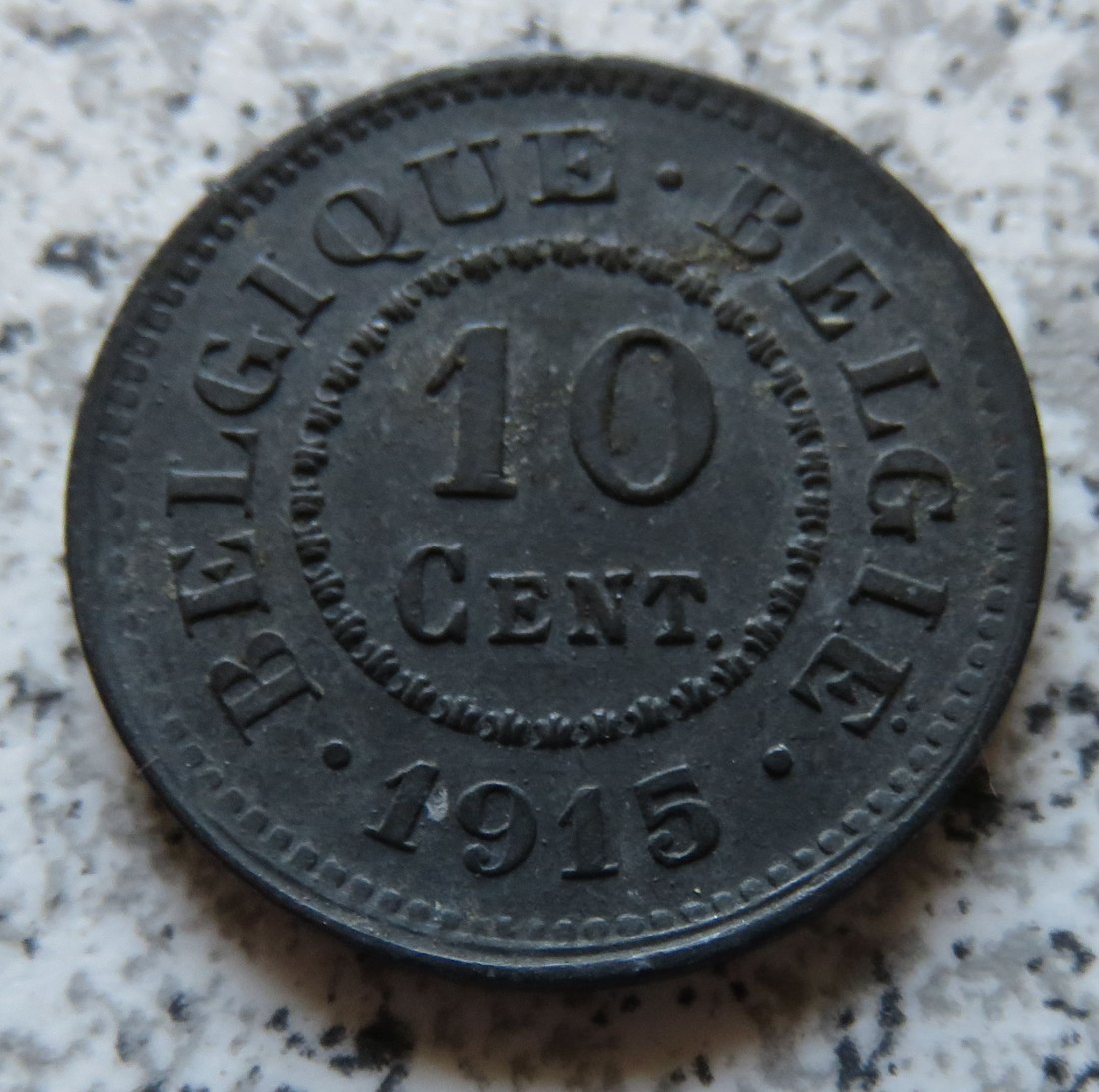  Belgien 10 Centimes 1915, besser   