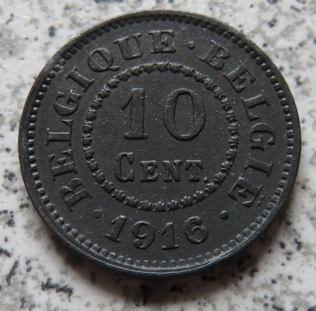  Belgien 10 Centimes 1916   